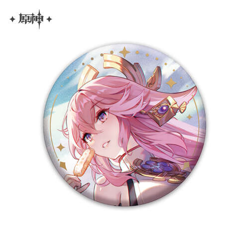 Genshin Impact Anecdote Series Character Can Badge Yae Miko