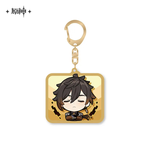 Genshin Impact Emoji Chara Acrylic Strap Zhongli