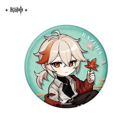 -PRE ORDER- Genshin Impact Outing Theme Series Chibi Can Badge Kaedehara Kazuha