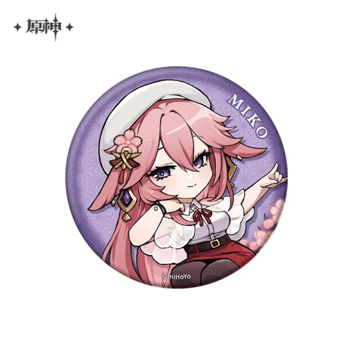 -PRE ORDER- Genshin Impact Outing Theme Series Chibi Can Badge Yae Miko