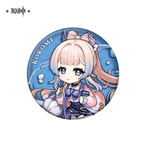 Genshin Impact Outing Theme Series Chibi Can Badge Sangonomiya Kokomi