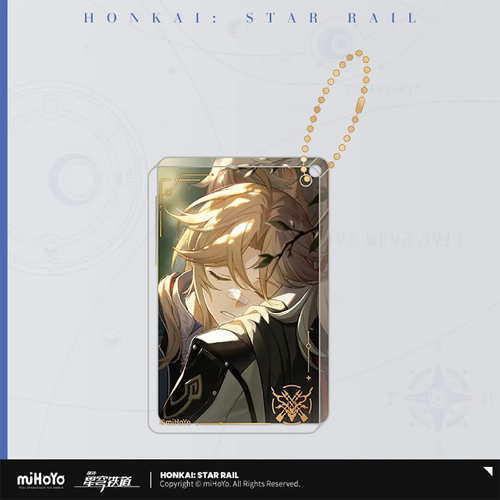 Honkai: Star Rail Light Cone Glitter Acrylic Keychain Sleep Like the Dead (Yanqing)