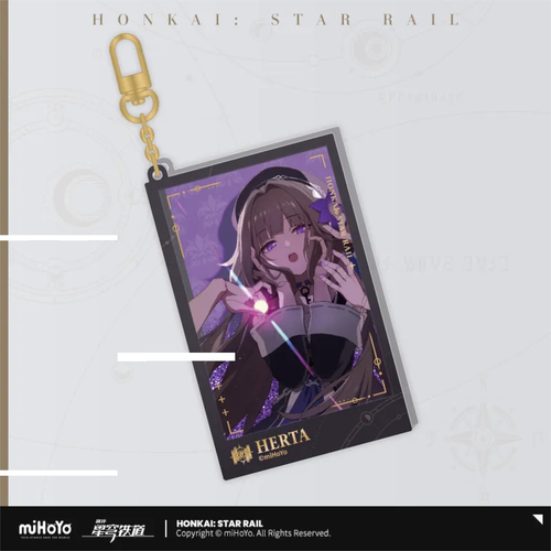 Honkai: Star Rail Departure Countdown Glitter Acrylic Keychain Herta