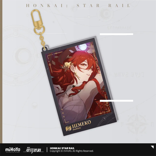 Honkai: Star Rail Departure Countdown Glitter Acrylic Keychain Himeko