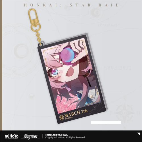 Honkai: Star Rail Departure Countdown Glitter Acrylic Keychain March 7th