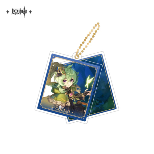 Genshin Impact Theme Chara Double Acrylic Strap Collei