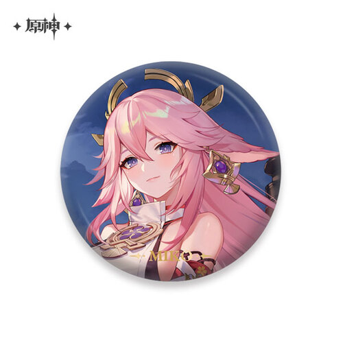 Genshin Impact Theme Chara Can Badge Yae Miko