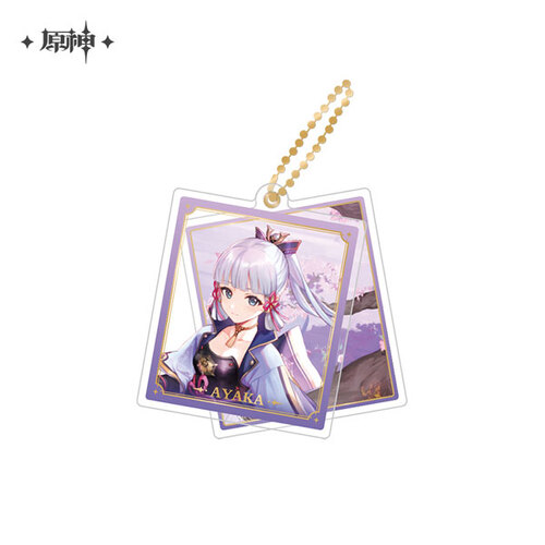 Genshin Impact Theme Chara Double Acrylic Strap Kamisato Ayaka