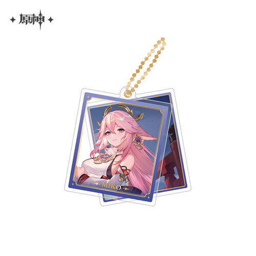 Genshin Impact Theme Chara Double Acrylic Strap Yae Miko