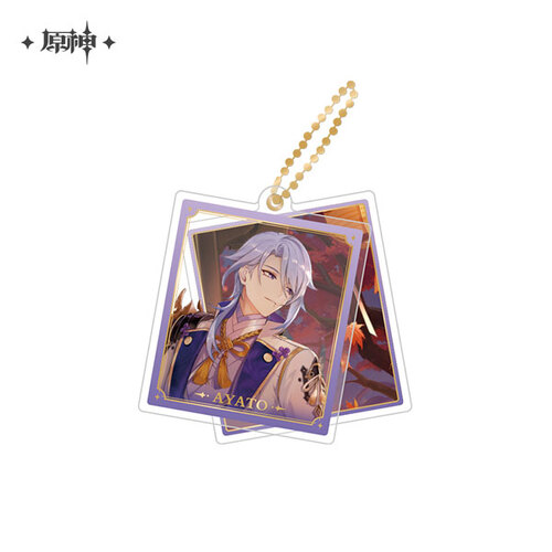 Genshin Impact Theme Chara Double Acrylic Strap Kamisato Ayato