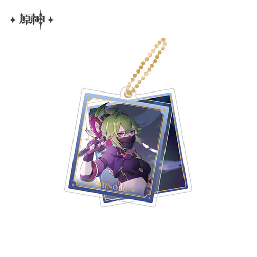 Genshin Impact Theme Chara Double Acrylic Strap Kuki Shinobu