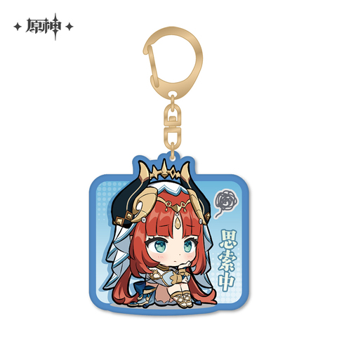 Genshin Impact Chibi Emoji Chara Acrylic Strap Nilou