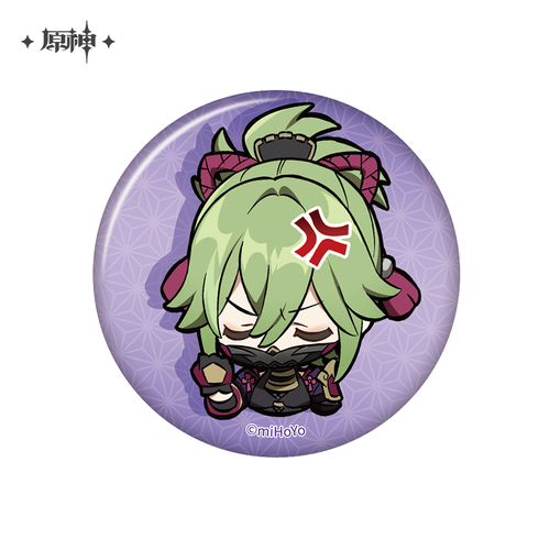 Genshin Impact Chibi Emoji Chara Badges Kuki Shinobu