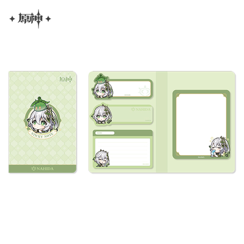 Genshin Impact Sumeru Castle Chibi Memo Notes Set Nahida