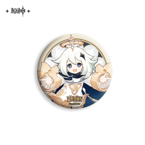 Genshin Impact Traveler Series Chara Can Badge Paimon