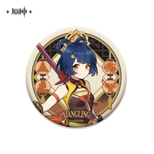 Genshin Impact Liyue Harbor Series Chara Can Badge Xiangling