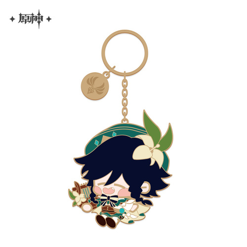 Genshin Impact Chibi Chara Metal Keyring Venti