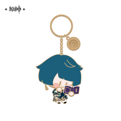 Genshin Impact Chibi Chara Metal Keyring Xingqiu