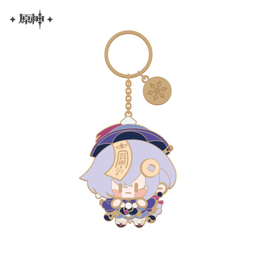 Genshin Impact Chibi Chara Metal Keyring Qiqi