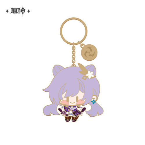 Genshin Impact Chibi Chara Metal Keyring Keqing