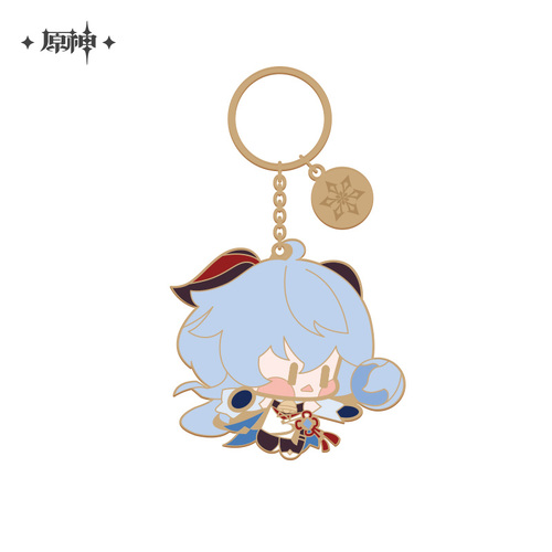 Genshin Impact Chibi Chara Metal Keyring Ganyu