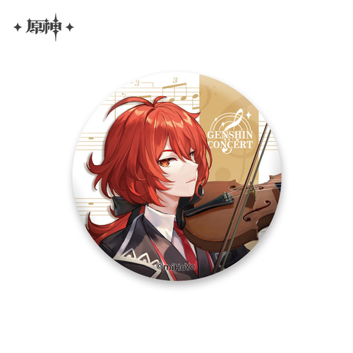 Genshin Impact Melodies of an Endless Journey Chara Can Badge Diluc