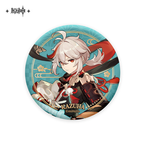 Genshin Impact Inazuma City Series Chara Can Badge Kaedehara Kazuha