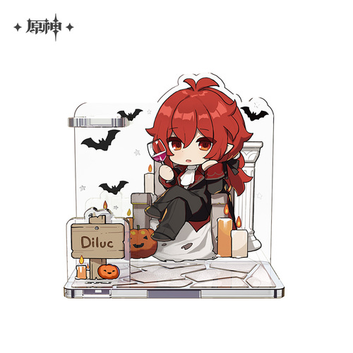 -PRE ORDER- Genshin Impact Halloween Series Chibi Chara Diorama Acrylic Stand Diluc