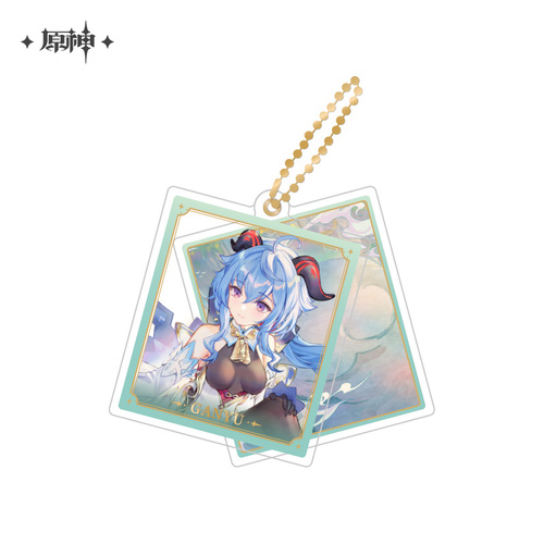 Genshin Impact Theme Chara Double Acrylic Strap Ganyu