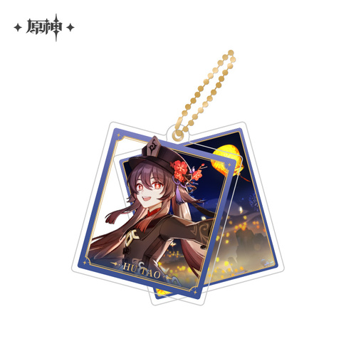 Genshin Impact Theme Chara Double Acrylic Strap Hu Tao