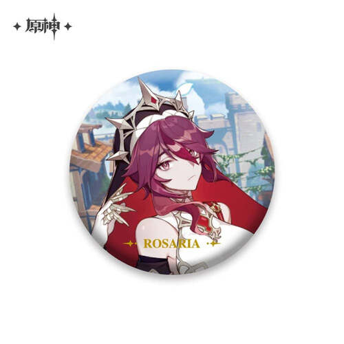 Genshin Impact Theme Chara Can Badge Rosaria