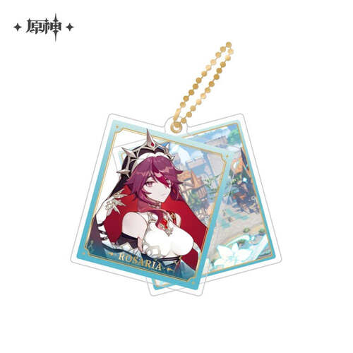 Genshin Impact Theme Chara Double Acrylic Strap Rosaria