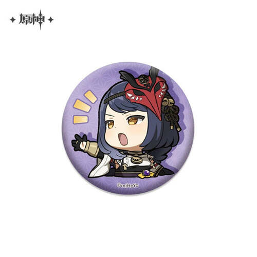 Genshin Impact Chibi Emoji Chara Badges Kujou Sara