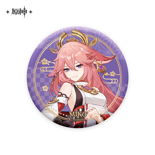 Genshin Impact Inazuma City Series Chara Can Badge Yae Miko