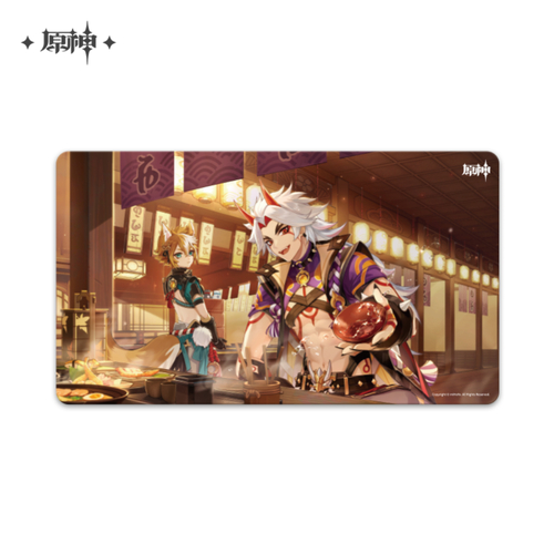 Genshin Impact Theme Desk Mat Oni's Royale