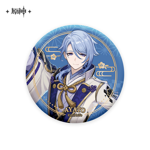 Genshin Impact Inazuma City Series Chara Can Badge Kamisato Ayato