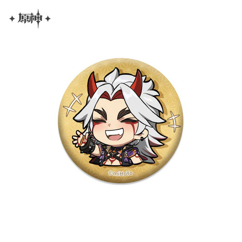 Genshin Impact Chibi Emoji Chara Badges Arataki Itto