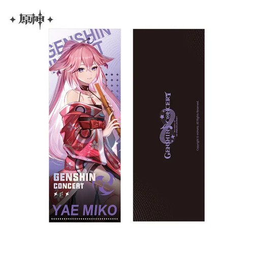 Genshin Impact 2022 Online Concert Holographic Commemorative Ticket Yae Miko