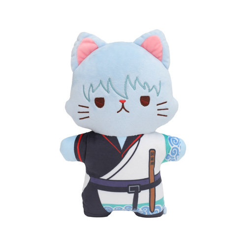 -PRE ORDER- Gintama withCAT Flat Plush with Eye Mask Sakata Gintoki