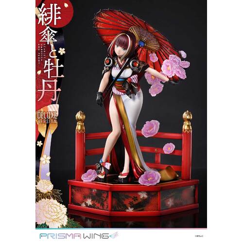 -PRE ORDER- PRISMA WING Fuzichoco Original Illustration Scarlet Umbrella and Peony DX Edition 1/7 Scale Figure