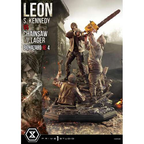 -PRE ORDER- Ultimate Premium Masterline Leon S. Kennedy VS Chainsaw Villager