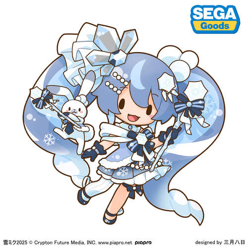 -PRE ORDER- Snow Miku 2025 Fuwa Petit Dodeka Jumbo Plush