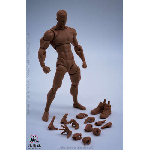 -PRE ORDER- 1/12 Super Action Male Body Black