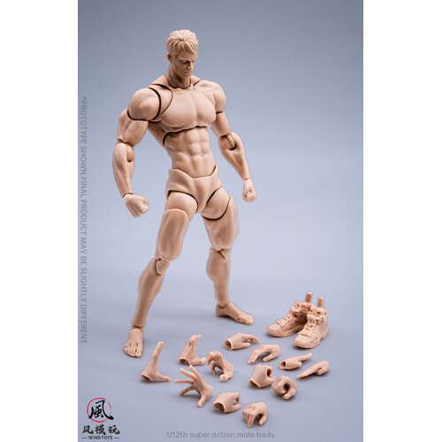 -PRE ORDER- 1/12 Super Action Male Body White